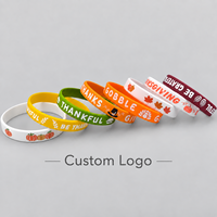 Bracelet en silicone personnalisé avec logo sur mesure pour collectes de fonds, articles promotionnels, sensibilisation à la solidarité, équipes sportives, écoles