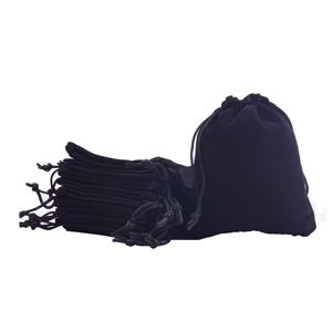 Custom 4.0x4.8'' Black Drawstrings Pouch Jewelry <b>Gift</b> <b>Wedding</b> Favors Candy <b>Bags</b> Party Favors Cheap Velvet <b>Bag</b> With Logo - Product Image 6