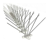 Piques anti-oiseaux en acier inoxydable en gros, base de 48 cm, 60 piques, légères, solution répulsive pour le contrôle des animaux et des insectes, anti-pigeons et anti-mouches