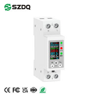 Medidor de energía monofásico WiFi controlado por aplicación Tuya con características de protección contra sobretensión/subtensión/sobrecorriente/sobrecarga