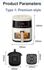 Freidora de Aire Digital Inteligente de Alta Calidad, Horno sin Aceite de 5L, Freidora de Aire de Acero Inoxidable de 5L, Nuevo Estilo - Product Image 6