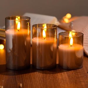 Vela LED de Cristal Dorado con Llama Realista 3D, para Decoración del Hogar, con Temporizador Remoto de 4-8 Horas, para Diwali, Navidad, Cumpleaños - Product Image 3