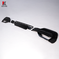 Cache-Grille de Phare Antibrouillard Avant Noir KIETUNE pour V.W Transporter T6.1 2019+ Kit Carrosserie Haute Qualité à Visser