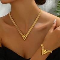 Nouvelle Collection : Ensemble Collier, Bracelet et Boucles d'Oreilles en Alliage de Zinc, Motif Diamant, Électroplaqué, Design de Niche, Luxe Léger et Sophistiqué