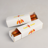 Plateau à gaufres en papier imprimé couleur personnalisée pour hamburger boîte à hot-dog maïs-chien plateau à hot-dog à emporter