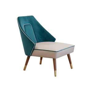 <span class=keywords><strong>Fauteuil</strong></span> d'accueil hall de l'hôtel salon moderne chaise d'appoint <span class=keywords><strong>velours</strong></span> de qualité supérieure rembourré canapé simple chaise villa de loisirs de luxe - Product Image 2