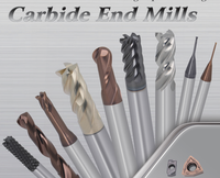 Fraise à queue sphérique miniature Senok à micro-diamètre, 2 cannelures, en carbure non revêtu, angle de hélice 30° pour aluminium, qualité OEM supérieure