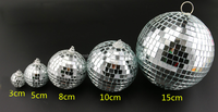 Boule disco miroir personnalisable en usine, boule de verre miroir pour fête, décorations de boule disco, semi-sphère miroir réfléchissante pour discothèque