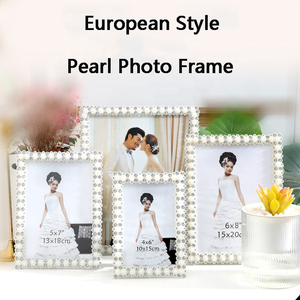 Cadre <span class=keywords><strong>Photo</strong></span> de luxe en perles, décoration de mariage, amour, cristal, cadre <span class=keywords><strong>Photo</strong></span> en plastique - Product Image 2