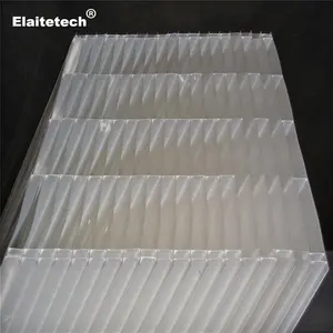 White color hexagonal honeycomb inclined tube packing & inclined lamella tube settler