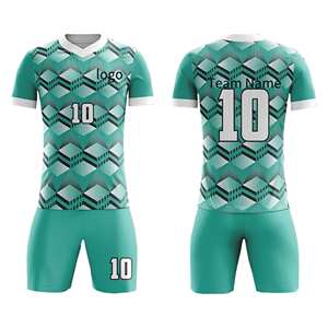 批发定制男子足球训练套件OEM Futbol服装，带定制足球队运动服，包括衬衫短裤套装 - Product Image 6