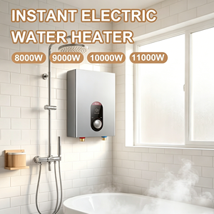 Calentador de Agua Instantáneo sin Tanque de 240V 8KW 11KW con Control de Perilla para Baño y Ducha - Product Image 1