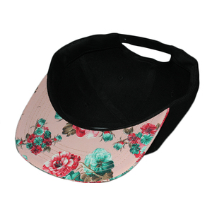 Promocionales personalizados de impresión 6 panel de bebé <span class=keywords><strong>gorra</strong></span> snapback <span class=keywords><strong>Gorra</strong></span> con parche de cuero logotipo - Product Image 6