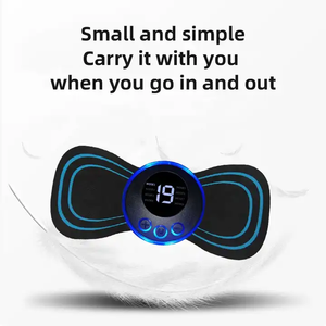 Tecnología de amasado profundo <span class=keywords><strong>Mini</strong></span> masajeador cuerpo adelgazamiento músculo entrenador pulso relajación máquina de masaje eléctrico con almohadilla de Gel - Product Image 6