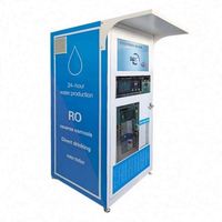 Distributeur d'eau intelligent pour la communauté avec carte IC, purificateur RO 800 GPD avec affichage TDS, en acier inoxydable pour extérieur