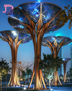 Sculptures de décoration d'éclairage lumineux de repère urbain personnalisé Sculptures de biens immobiliers polies de style moderne - Product Image 5