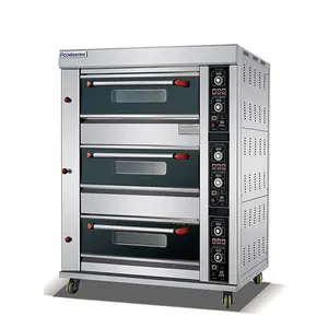 3 Deck 6 Tray New arrival Commercial Equipment Deck Oven Bakery Small Oven Gas,Bakery Oven Prices