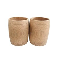 Tasses à thé et à café professionnelles en verre et bambou biodégradables