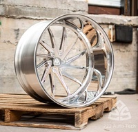 722Auto T6 Jantes forgées 18-22 pouces 9-12J à déport profond, finition Gunmetal, pour tout-terrain et course, homologuées JWL, entraxes 5x150/6x135 pour Ford F-150 Raptor