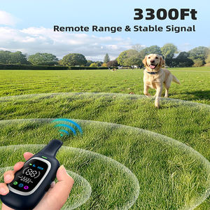 छोटे मध्यम कुत्तों के लिए 2-इन-1 रिचार्जेबल रिमोट कंट्रोल ट्रेनिंग कॉलर वाटरप्रूफ कंपन शॉक मोड - Product Image 4