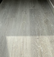 Plancher en vinyle en promotion avec assurance qualité, système de pose EIR, gris clair, SPC, étanche, en dalles