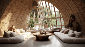 2024 AI 3D Servicios de diseño de interiores para un cómodo estilo Wabi-Sabi Sala de estar Concepto creativo Muebles para el hogar - Product Image 5