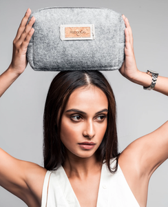 Étui rigide avec une pochette de rangement supplémentaire à l'intérieur, trousse de toilette légère, édition mode - Product Image 4