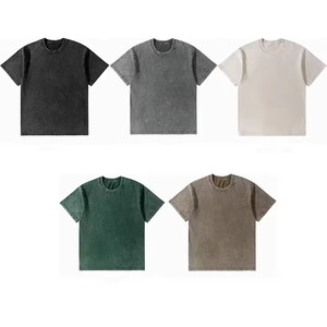 เสื้อยืดแฟชั่นผู้ชายฤดูร้อน ผ้าฝ้าย 100% คอกลม ทรงโอเวอร์ไซส์ สไตล์วินเทจ ลุคเท่ แขนสั้น ลายเรียบ ผ้าเจอร์ซีย์ - Product Image 3