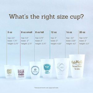 Vasos Flexibles Personalizados Esmerilados Irrompibles para Recuerdos de Boda, Recuerdos Minimalistas para Fiestas de Boda - Product Image 5