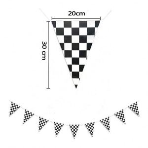 Guirnalda de Banderines Triangulares Decorativos de Color Sólido 100% Poliéster al por Mayor - Product Image 3