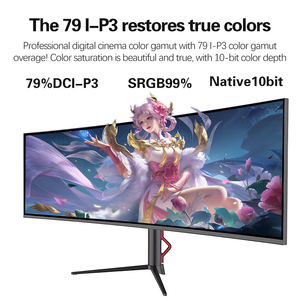 จอคอมพิวเตอร์โค้ง LED ขนาด 49 นิ้ว 75Hz สำหรับเล่นเกม พร้อมพอร์ตเชื่อมต่อ HD รองรับการใช้งานกับคอมพิวเตอร์ตั้งโต๊ะสำหรับเกมเมอร์ ได้รับการรับรองมาตรฐาน ROSH - Product Image 4