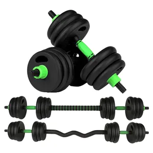 Ev ağırlıkları spor Fitness ekipmanı Kettlebell serbest ağırlıklar dambıl ayarlanabilir ve vücut geliştirme için halter seti