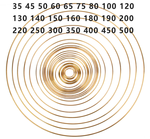 Cercles métalliques pour couronnes, cadres <span class=keywords><strong>attrape</strong></span>-rêves, pour artisanat DIY personnalisé, décoration murale et intérieure, plusieurs tailles disponibles - Product Image 2