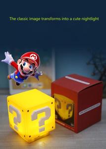 Lumières de maison intelligente Super LED <span class=keywords><strong>Bros</strong></span> veilleuse pour enfants jeu effets sonores lumière cadeaux d'anniversaire point d'interrogation lampe de <span class=keywords><strong>table</strong></span> LED - Product Image 2