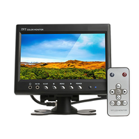Sistema de Monitoreo para Camiones, Autobuses y Vehículos Cuádruples Firecore HX-117 con Pantalla LCD a Color de 7 Pulgadas, Grabación de Video de 2 Canales, USB, RGB y 2 Cámaras HD