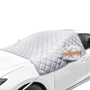 แผ่นบังแดดรถยนต์แบบครึ่งคัน ยี่ห้อ Ekos Snow Shield ผลิตจากอลูมิเนียมฟิล์มหนาพิเศษ กันน้ำ กันหิมะ กันน้ำแข็ง - Product Image 2
