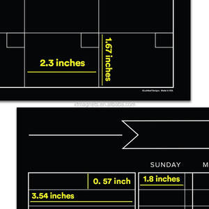 Fournitures éducatives durables utilisant un <span class=keywords><strong>tableau</strong></span> <span class=keywords><strong>noir</strong></span> magnétique effaçable à sec planificateur hebdomadaire - Product Image 2