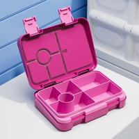 Fabricant de boîtes à lunch pour la rentrée scolaire Contenants pour micro-ondes Boîte à lunch bento tritan 6 compartiments sans BPA pour étudiants enfants