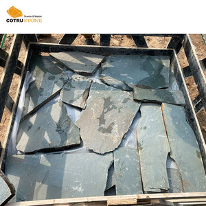 Bán buôn đại dương màu xanh lá cây dày <span class=keywords><strong>Slate</strong></span> Ốp xây dựng mặt tiền tự nhiên Tính năng <span class=keywords><strong>ledgestone</strong></span> tường nuôi cấy Veneer đá gạch chia - Product Image 6