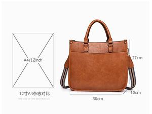 2025 mới của phụ nữ da cặp và Tote Túi 5 màu sắc PU Leather tin nhắn túi xách tùy chỉnh thiết kế và logo - Product Image 3