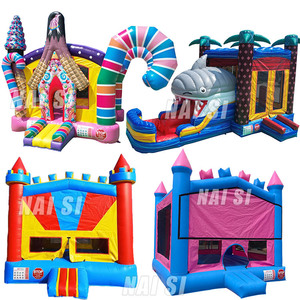 Trẻ em mặt trăng Inflatable MOONWALK nước Jumper Bouncer Mặt Trăng Đi bộ nhảy thương mại cầu vồng thư bị trả lại Nhà Bên cho thuê - Product Image 4