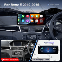 Aijia 12.3 Écran Multimédia Auto DVD Radio 8 Cœurs avec Carplay DSP FM GPS pour Mercedes Benz Classe E 10-15 LHD Kits de Cadre de Tableau de Bord