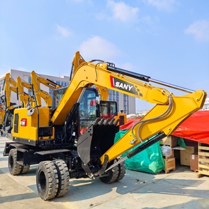 Meilleur prix, neuf, mini-excavatrice sur roues SANY SY75W 7,5 tonnes, bon marché, SY75 SY70 SY60 SY55U SY205C SY75C SY215C SY235C - Product Image 1