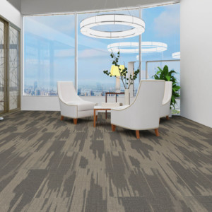 Экологичная ковровая плитка из ПВХ, ковровая плитка, напольный блок, нейлоновая Стекловолоконная акустическая офисная ковровая плитка - Product Image 6