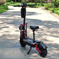 Livraison gratuite Boyueda S5 USA Warehouse 60V38AH Trottinette électrique tout-terrain pliable à double moteur avec siège, autonomie de 120 km, pour adultes