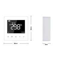Termostato Inteligente WiFi para Calefacción, Programable Semanalmente, Pantalla LCD Grande, Funciona con Batería