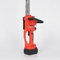 Scie à chaîne électrique sans fil haute vitesse de 12 pouces, portable, rechargeable, avec batterie au lithium, pour la coupe du bois, l'abattage des arbres, l'utilisation domestique