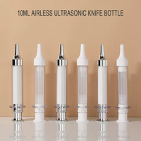 Flacon pompe sans air rechargeable personnalisé de 10 ml, couteau ultrasonique, conteneur de sérum de beauté liquide