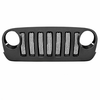 Grille de style JK à JL pour Jeep Wrangler JK 2007-2018, en plastique ABS, sept fentes, conversion de grille avant, directement de l'usine