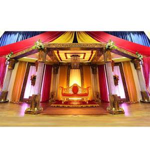 Increíble Mandap de Boda de Cristal de Fibra FIJI, Último Modelo de Mandap de Boda de Cristal de Fibra, Exquisito Mandap de Boda de Cristal de Fibra Dorado, EE. UU. - Product Image 1